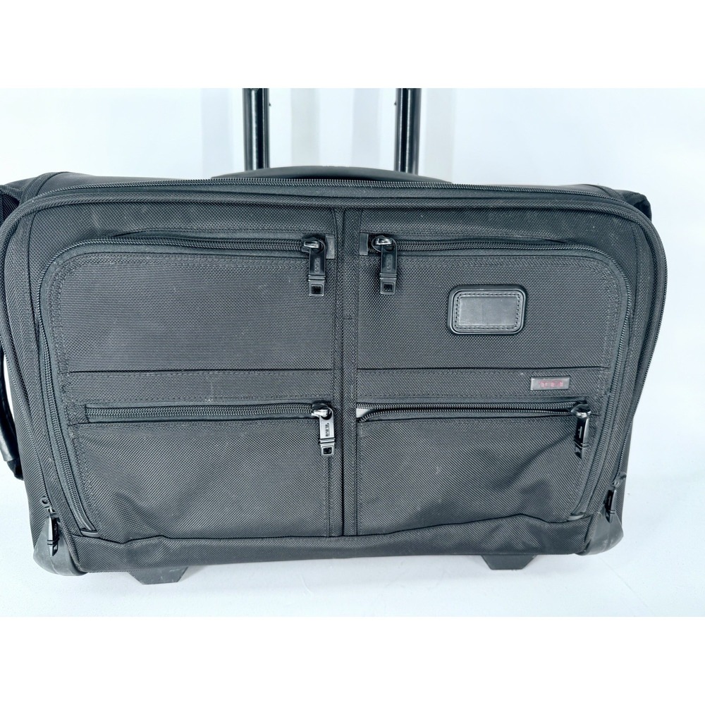 TUMI Alpha II 22038D2 4-Wheel Garment Bag Carry-On Black Ballistic Nylon